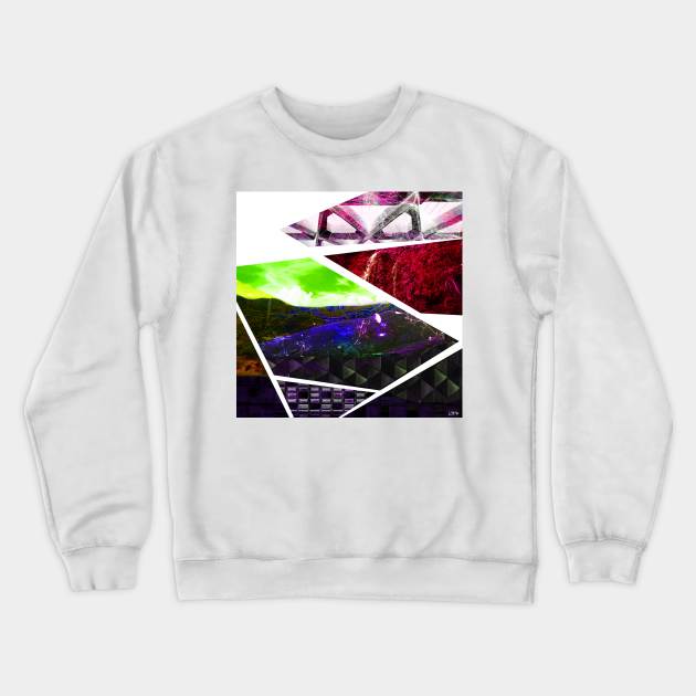 Landscape Oaxaca in colors case Crewneck Sweatshirt by jorge_lebeau